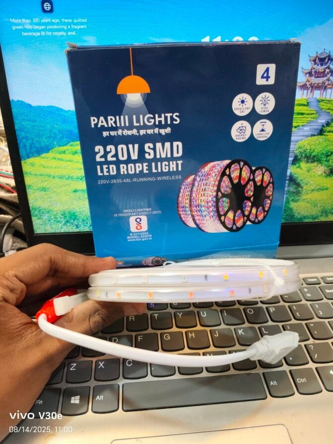rope light 10 mtr multy